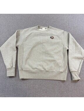VTG 90s Champion Reverse Weave Florida State Seminoles Sweatshirt Gray Size M